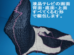 液晶テレビ梱包パッド全体説明