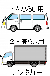 レンタカー引越し料金